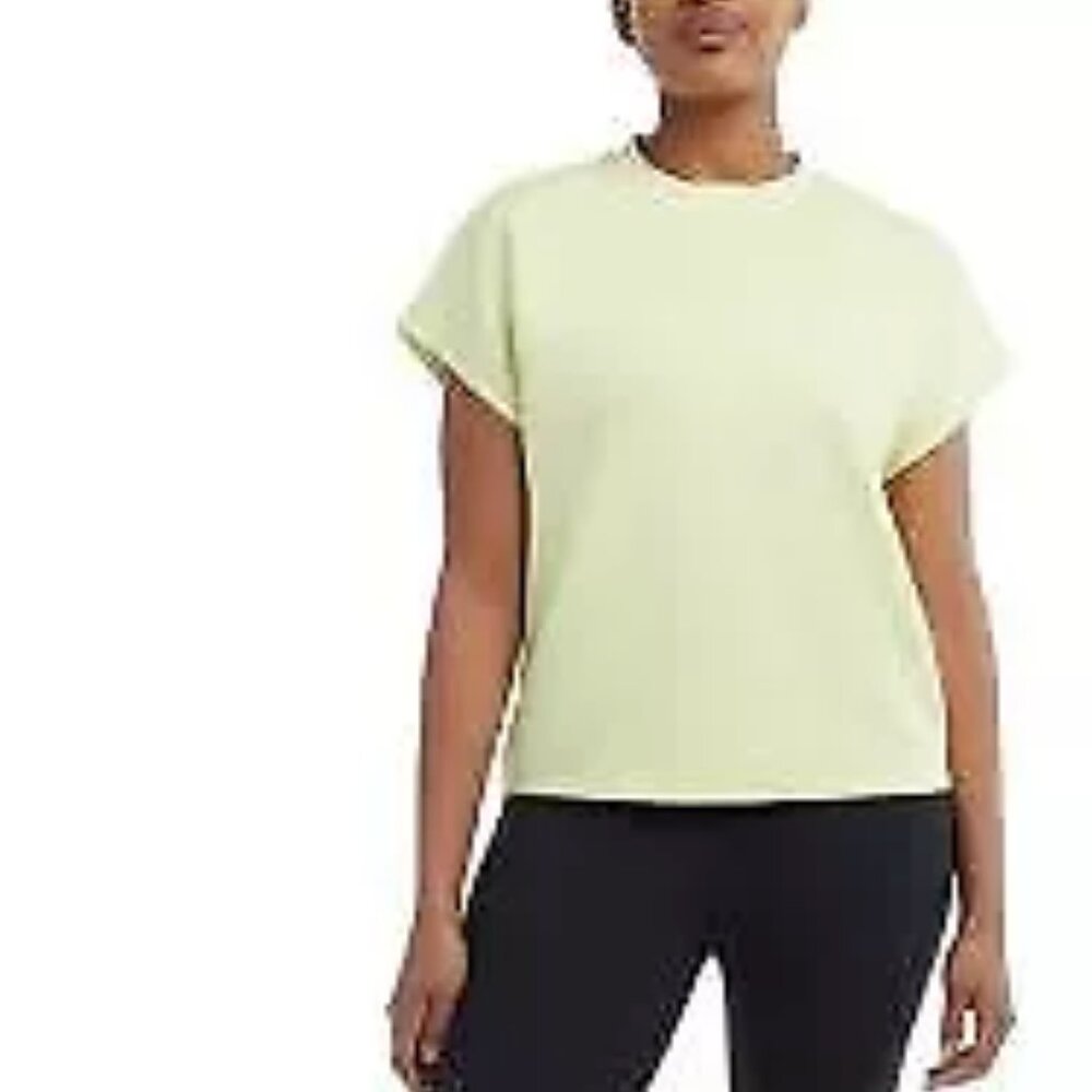 NWT  Danskin Womens Ribbed Dolman Sleeve Tee